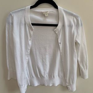 White “The Clare Cardigan”